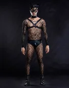 STD Costum Barbati Catman 6 Piese Negru S/M