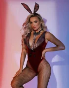 STD Costumatie Sexy Lovely Bunny 3 Piese Rosu S/M
