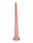 STD Dildo Anal Long Spear cu Ventuza Silicon Lichid Natural 39 cm