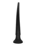 STD Dildo Anal Long Spear cu Ventuza Silicon Lichid Negru 39 cm