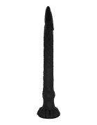 STD Dildo Anal Snake Venom cu Ventuza Silicon Lichid Negru 42 cm