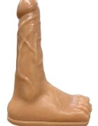 STD Dildo cu Vene Foot Fetish PVC Natural 26 cm
