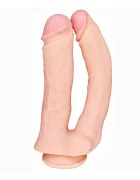STD Dildo Dublu Maxi Pleasure PVC Natural 33 cm
