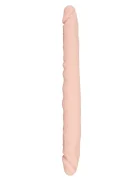 STD Dildo Dublu Real Slim Silicon Natural 30 cm