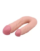 STD Dildo Dublu Realist Dario PVC Natural 22 cm