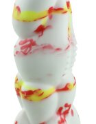 STD Dildo No.13 Fantasy Beasts Silicon Premium Alb/Rosu 21 cm