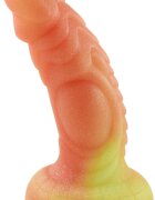STD Dildo No.17 Fantasy Beasts Silicon Premium Portocaliu/Galben 18.5 cm