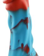 STD Dildo No.2 Fantasy Beasts Silicon Premium Albastru/Rosu 21 cm