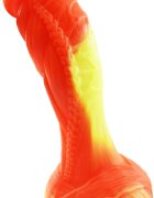 STD Dildo No.6 Fantasy Beasts Silicon Premium Portocaliu 20 cm