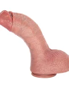 STD Dildo Realist Big D cu Ventuza Silicon Lichid Natural 29.2 cm