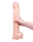 STD Dildo Realist Boggie cu Ventuza PVC Natural 41.5 cm
