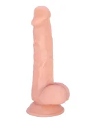 STD Dildo Realist Evan cu Ventuza la Baza TPE Premium Natural 18.8 cm Guilty Toys