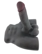 STD Masturbator cu Penis Flexibil si Anus TPE Realist Negru 3.3 kg