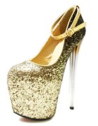 STD Pantofi Sexy Goldy Size 37 Auriu