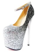 STD Pantofi Sexy Silvery Size 38 Argintiu