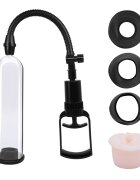 STD Pompa Marire Penis Beginner cu Maneta 3 Mansoane Silicon+1 Manson Vagin Realist
