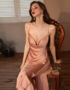 STD Rochie Alena Midi Sexy Roz Pudrat M