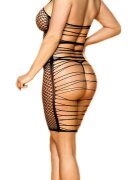 STD Rochie Dreamy Plasa Transparenta Neagra OS