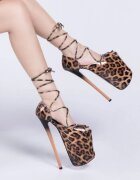 STD Sandale Sexy Animal Print Size 38