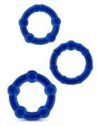 STD Set 3 Inele Erectie Rock Rings Albastru
