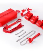 STD Set BDSM Good Girl 4 Piese cu Geanta Depozitare Rosu