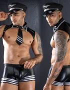STD Uniforma 4 Piese Politist Sexy Negru S/M