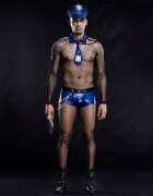 STD Uniforma Completa Politist Sexy Albastru/Negru S/L