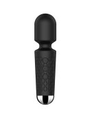 STD Vibrator Masaj Luna Small 20 Moduri Vibratii+8 Intensitati de Viteza USB Silicon Negru 15 cm