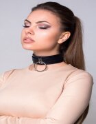 STD Zgarda BDSM cu Inel Metalic Mare O