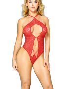 Sunspice Body Dantela Rosie cu Bretele Reglabile S-L