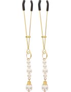 Taboom Clame pentru Sfarcuri Aurii Tweezers With Pearls