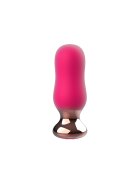 TOY JOY Dop Anal The Exquisite Remote Control 10 Moduri Vibratii Silicon USB Roz 9 cm