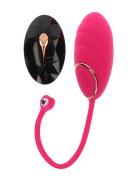 TOY JOY Ou Vibrator Lily Remote Control 7 Moduri Vibratii Silicon Roz
