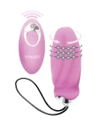 TOY JOY Ou Vibrator You Crack Me Up Remote Control 8 Moduri Vibratii si Rotatii Silicon USB Mov 8.9 cm
