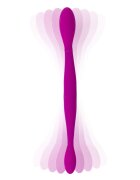 TOY JOY Vibrator Dublu Infinity 3 Viteze Vibratii + 4 Moduri Pulsatie Silicon USB Mov 37 cm