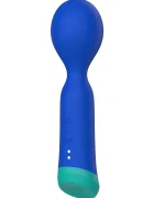 TOY JOY Vibrator Fierce 10 Moduri Vibratii Silicon USB Magnetic Albastru 17 cm