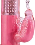 TOY JOY Vibrator Iepuras Happy Hugging TPE Roz 22.5 cm