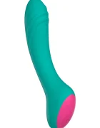 TOY JOY Vibrator Savage Punctul G 10 Moduri Vibratii Silicon USB Magnetic Verde 20 cm