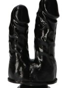 TOYZ4LOVERS Dildo dublu Italian Cock negru 18 cm