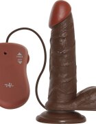 TOYZ4LOVERS Vibrator cu Ventuza Real Rapture Multispeed Aroma Pamantului PVC Maro 19 cm