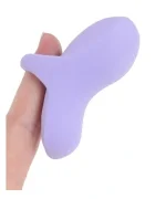  Vibrator Mini Finger Fuzu Sensa Activare la Contactul cu Pielea Silicon USB Magnetic Mov 7 cm