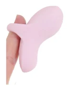  Vibrator Mini Finger Fuzu Sensa Activare la Contactul cu Pielea Silicon USB Magnetic Roz 7 cm