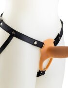 Virgite Strap-on Hollow H2 Silicon Natural 16.6 cm