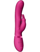 Vive Vibrator Rabbit 3-in-1 May Dual Pulse-Wave Silicon USB Roz 22 cm