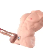 XISE Masturbator Fitter cu Penis Control prin Aplicatie Mobila 10 Moduri USB Magnetic Natural 11.5 kg