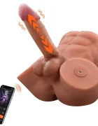 XISE Masturbator Gretel cu Penis si Anus Control prin Aplicatie Mobila 7 Moduri Vibratii si Impingere USB Magnetic Natural 5.84 kg