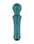 XOCOON Vibrator The Personal Wand 10 Moduri Vibratii 3 Viteze Silicon USB Verde 18.5 cm