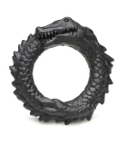 XR Brands Inel de Penis Black Caiman Creature Cocks Silicon Negru