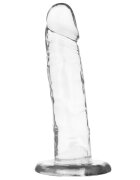 XRay Dildo Realist cu Ventuza Transparent 16.5 cm
