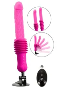 YOU2TOYS Vibrator RC Warming Fucking Machine Remote Control Functii Impingere Vibratii si Incalzire Ventuza Detasabila Silicon Roz